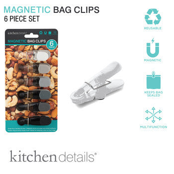 Bag Clip Slim Magnetic 6pk