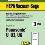 Vac Bag PanasonicU U3 U6 3ct