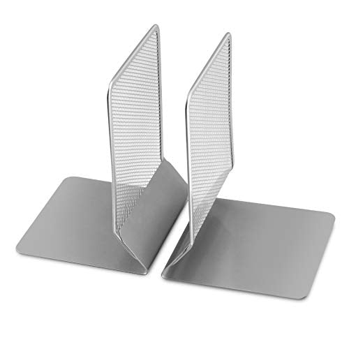 Bookends 6" Mesh Silver-YBM