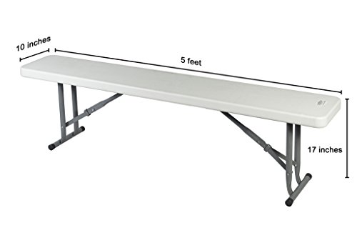 Bench 5' x 10"x15-7/8"(H)