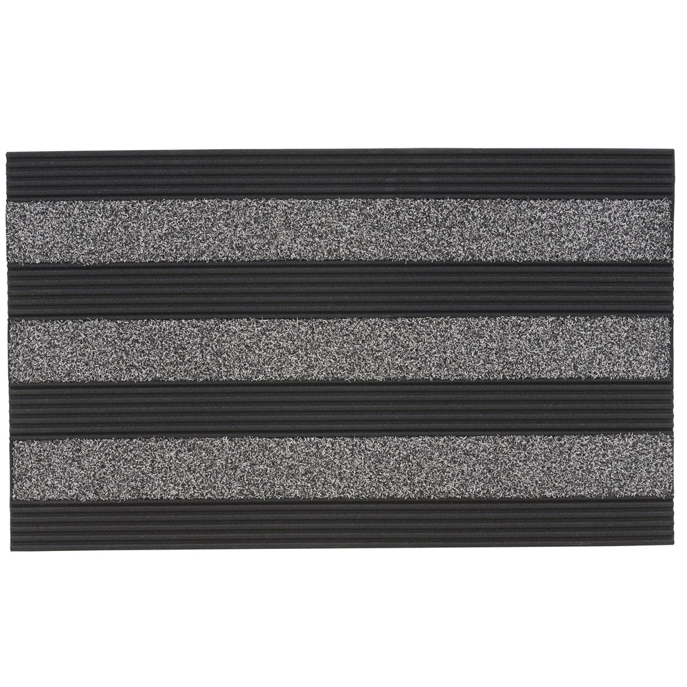 Doormat 18x30 Ribbed-Grey