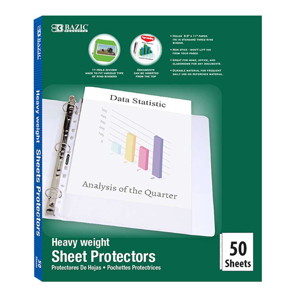 Sheet Protectors 50pk. Box Baz