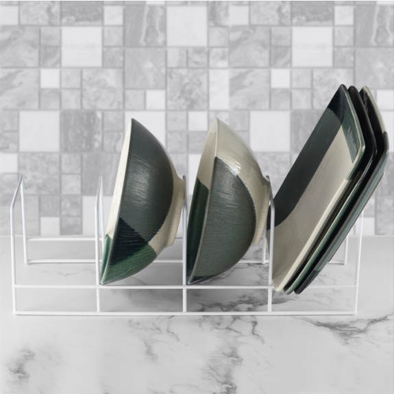 Plate Rack-4 Section-Chrome