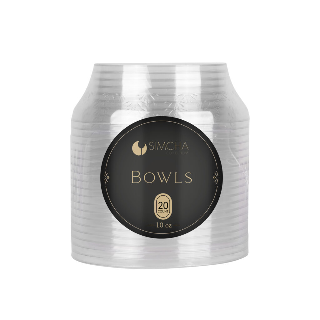 Scroll Bowl 10oz.Simcha 20ct.