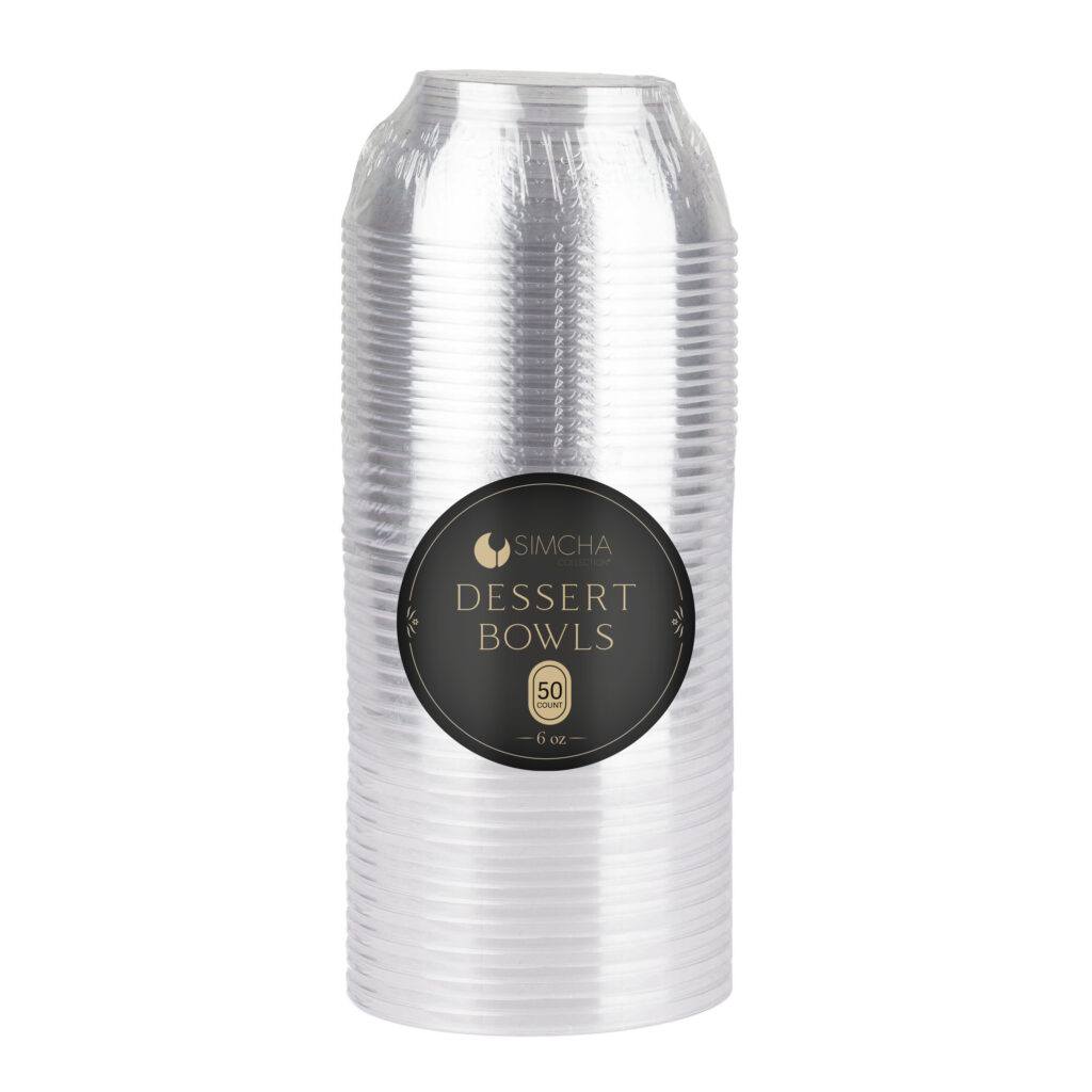 Scroll Bowl 6oz.Simcha 50ct.