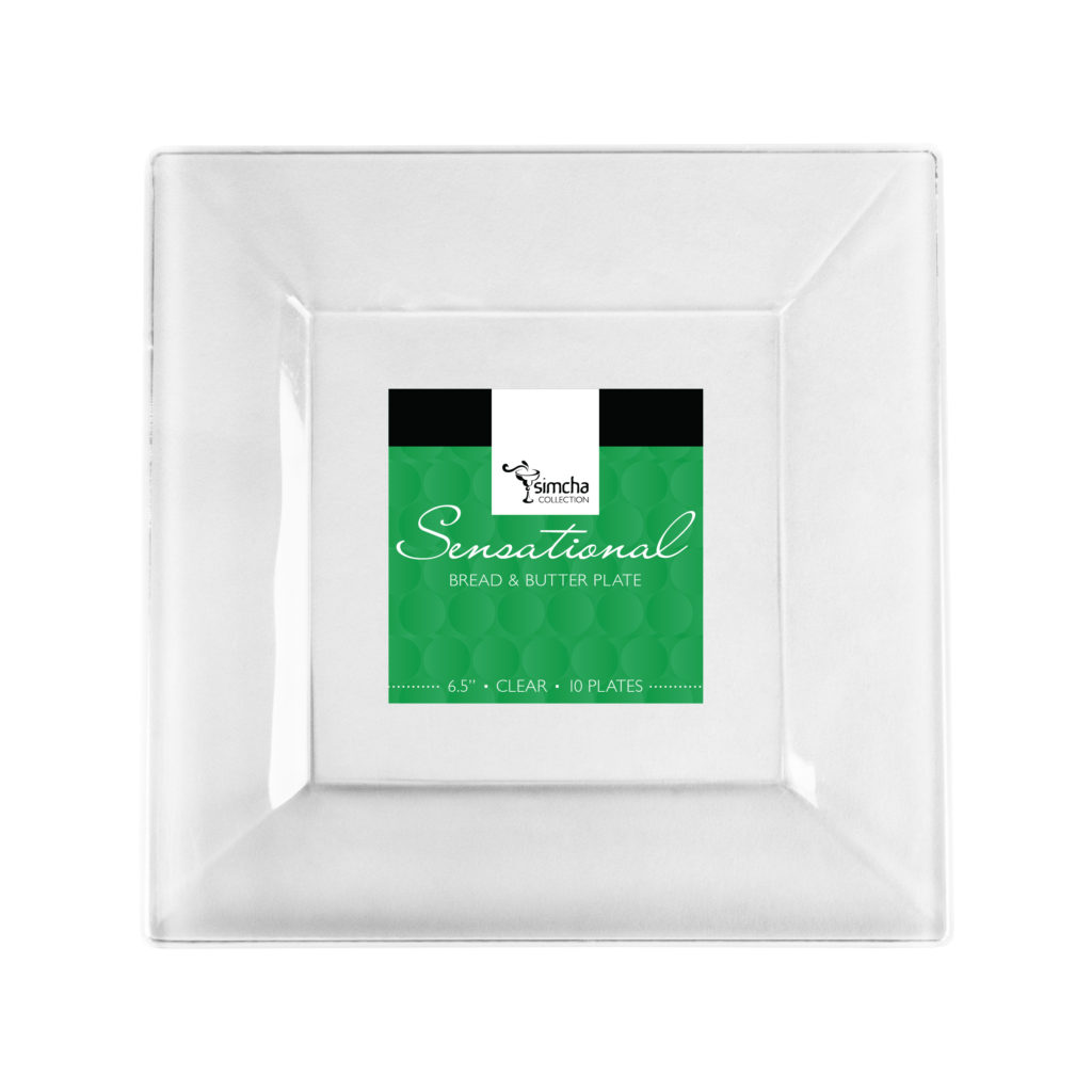 Sensations Square 6" Plate CLR