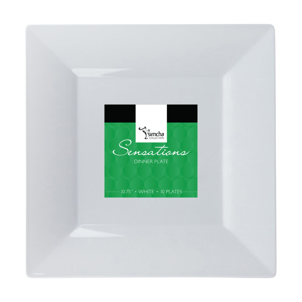 SensationsSquare 11" Plate WHT