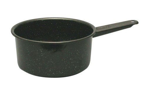 2qt Enamel Saucepan BLK
