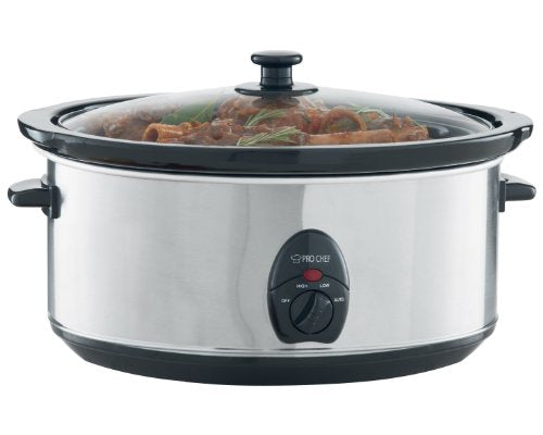 7qt Slow Cooker Oval Gourmia
