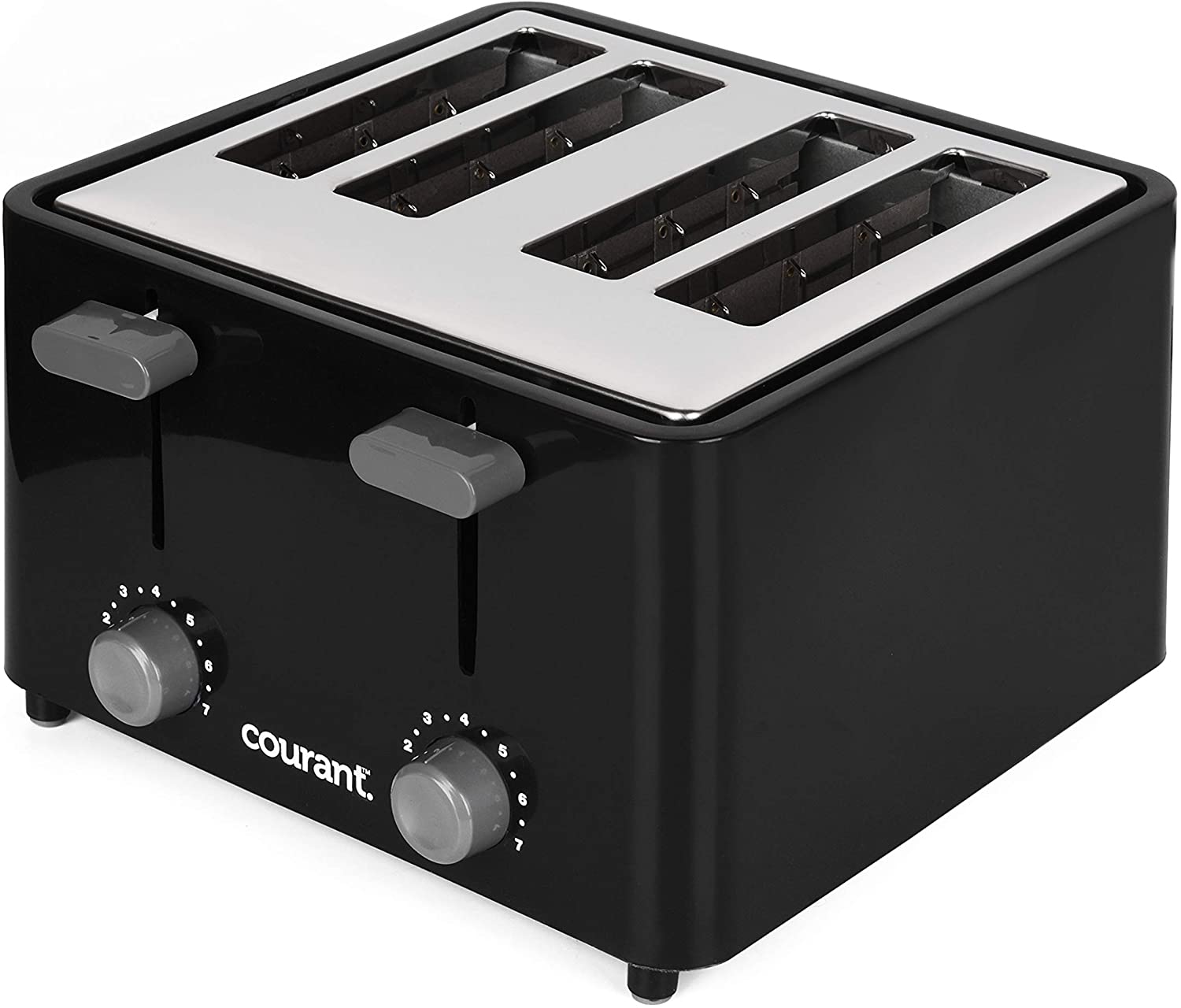 Toaster 4-Slice BLK/SS Courant
