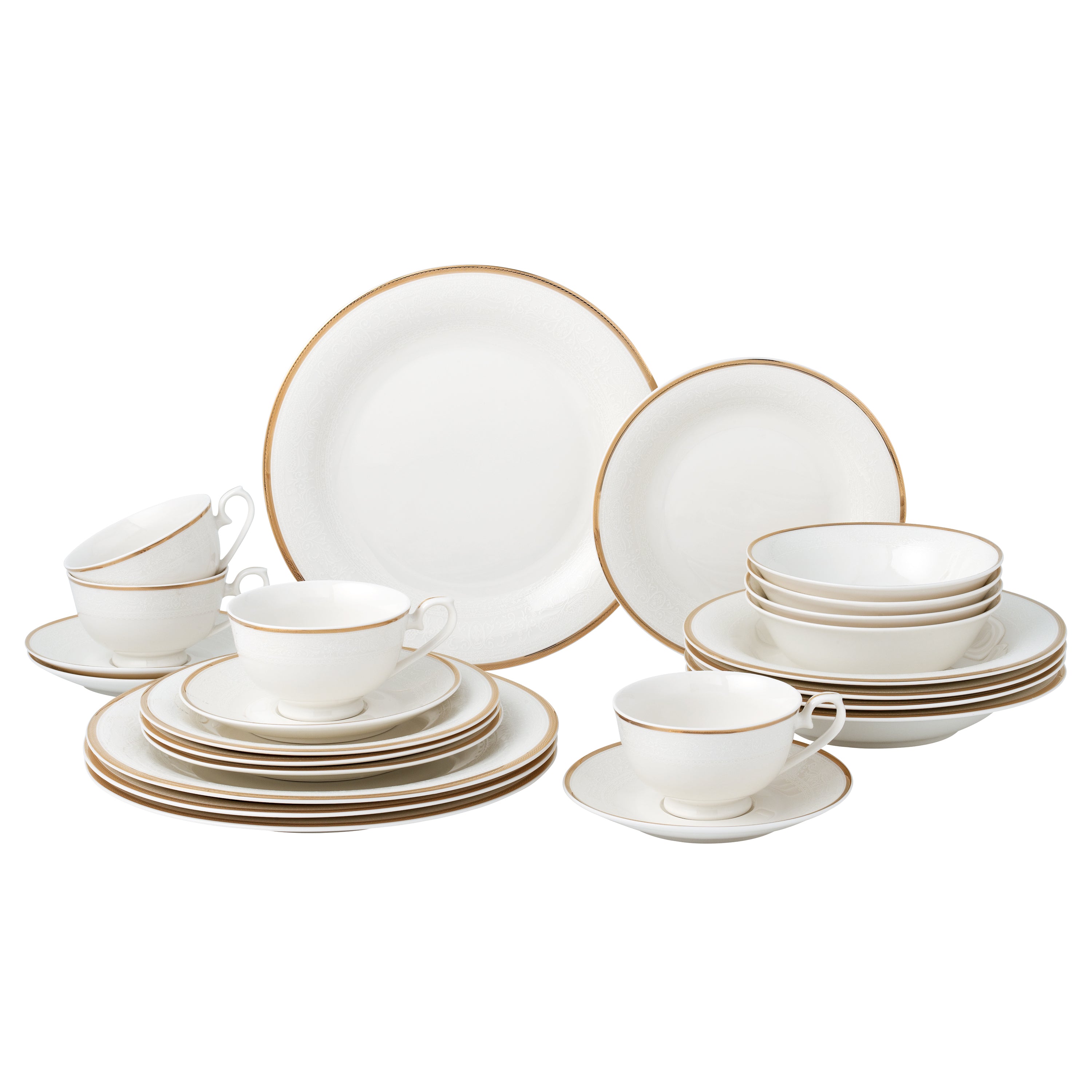 Daisy 24/4 Bone China Ivory/Go