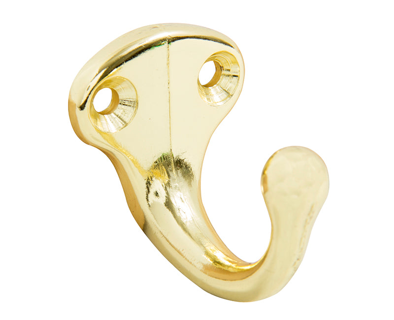Hook Brass Plated Single Wardr