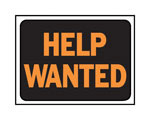 Sign "Help Wanted"