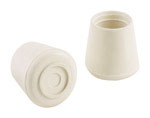 Rubber Leg Tip 5/8" White