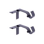 Curtain Rod Brackets Bk 2ct