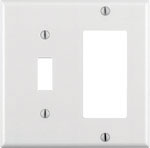 Decora + Toggle Plate Whi