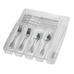 Cutlery Tray 6-Comp CLR 12x16