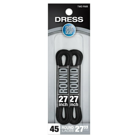 Shoelaces Black Round 27" -2pr