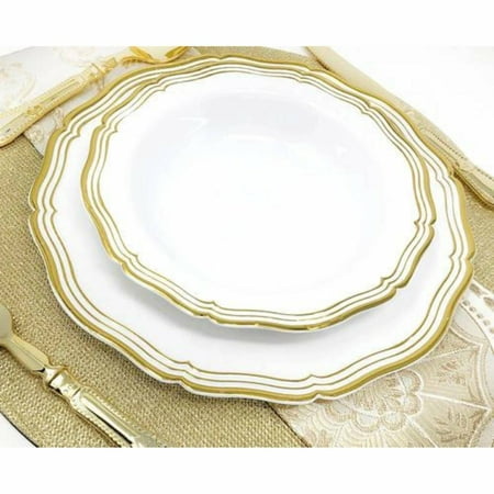 Decor Aristocrat WHT/GOLD Bowl