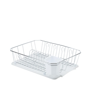 Dish Rack Chrome/White Kennedy