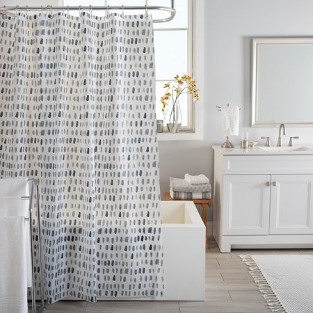 Shower Curtain PEVA Blue Speck