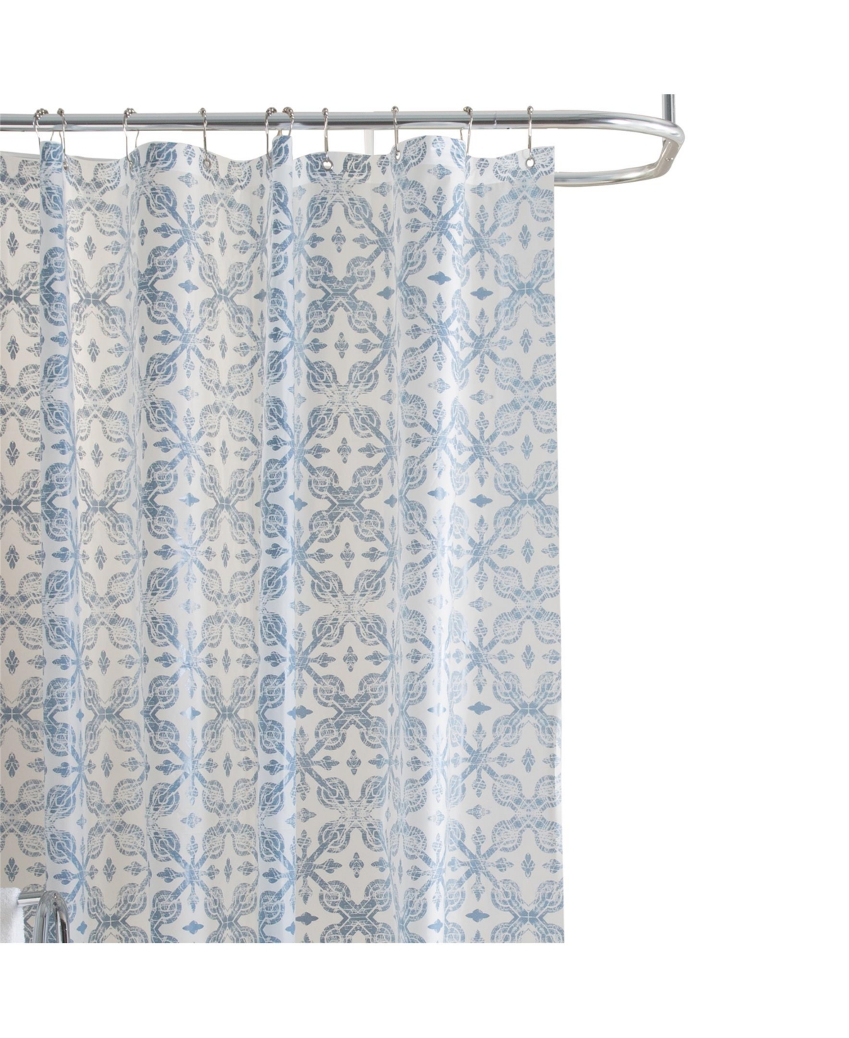 Shower Curtain PEVA Blue Lisbo