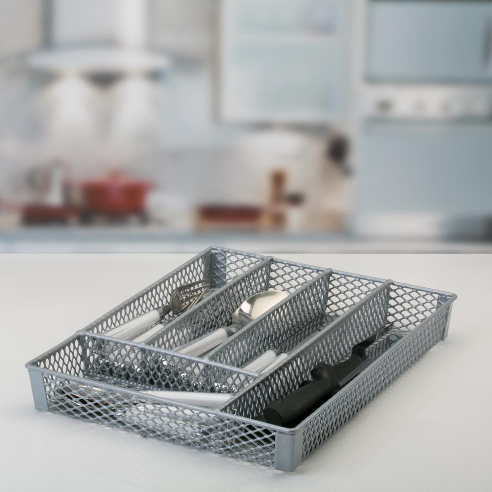 Cutlery Tray Grey Mesh