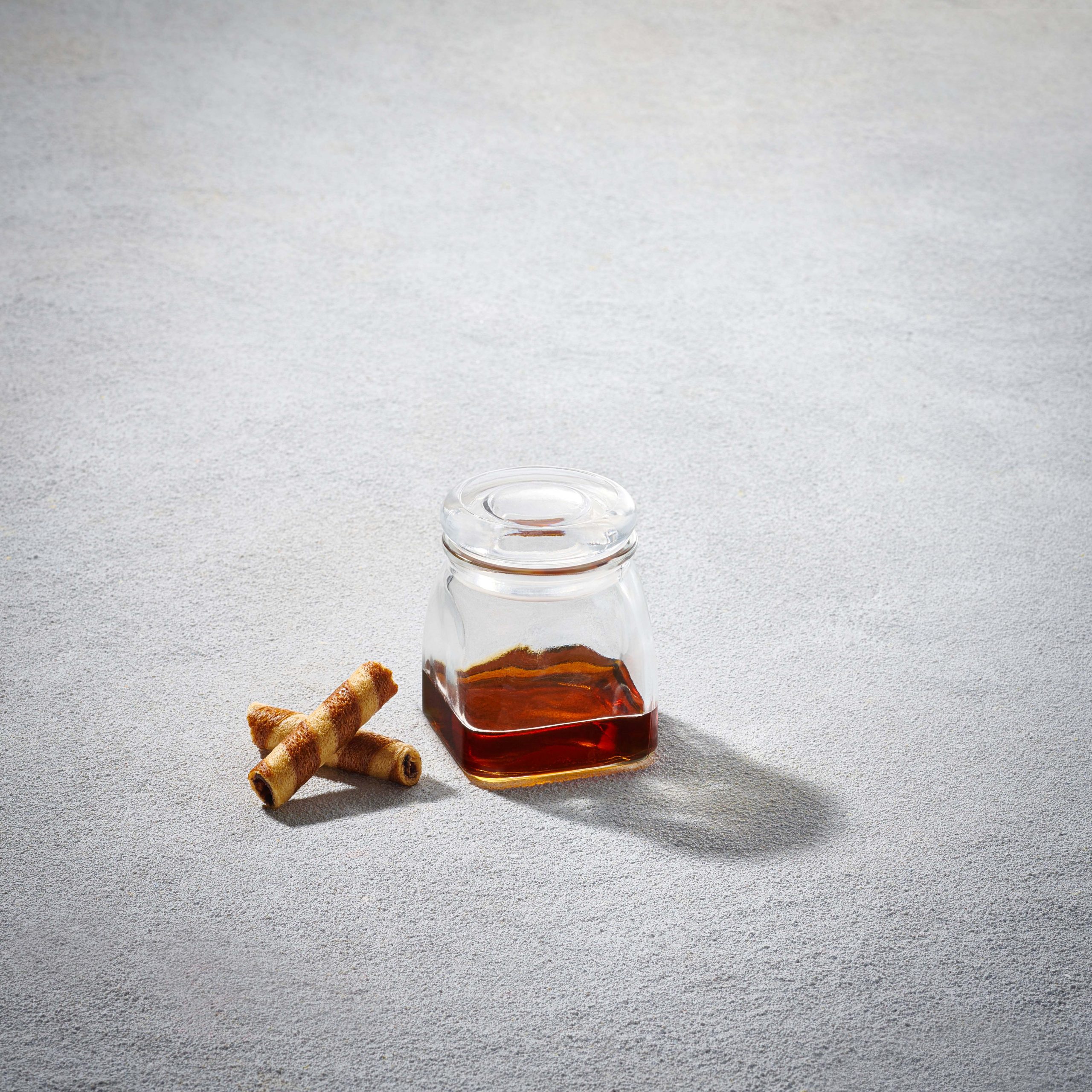 Mini Glass Square Jars 3.5 Oz