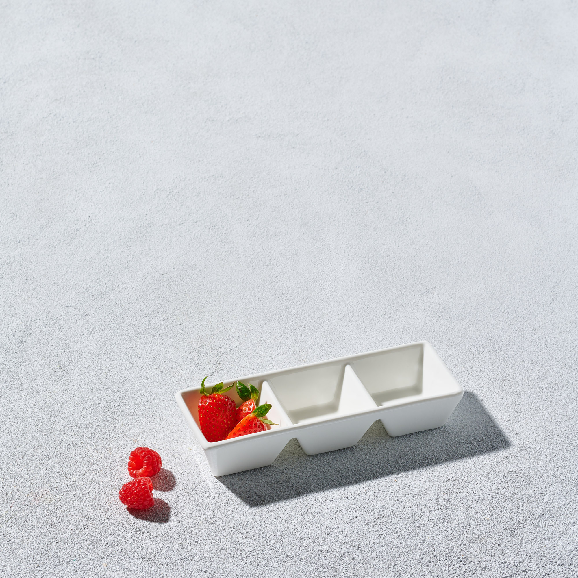 Dip Dish_3-sect_Rectangle_WHT