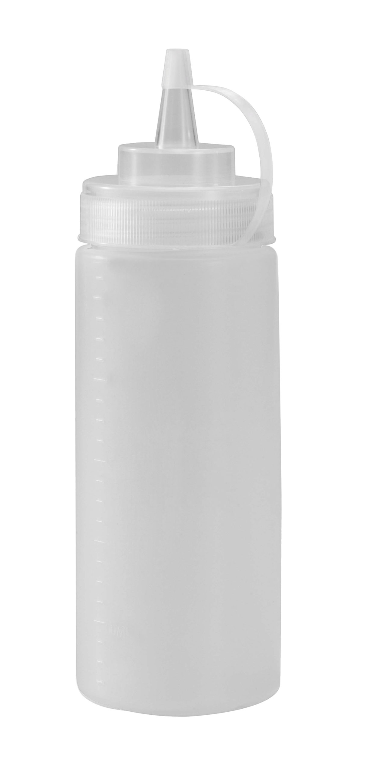 Squeeze Bottle 12oz w/lid CLR