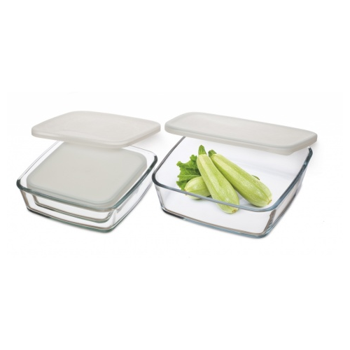 SIMAX 6pc Sq Casserole w/Lids