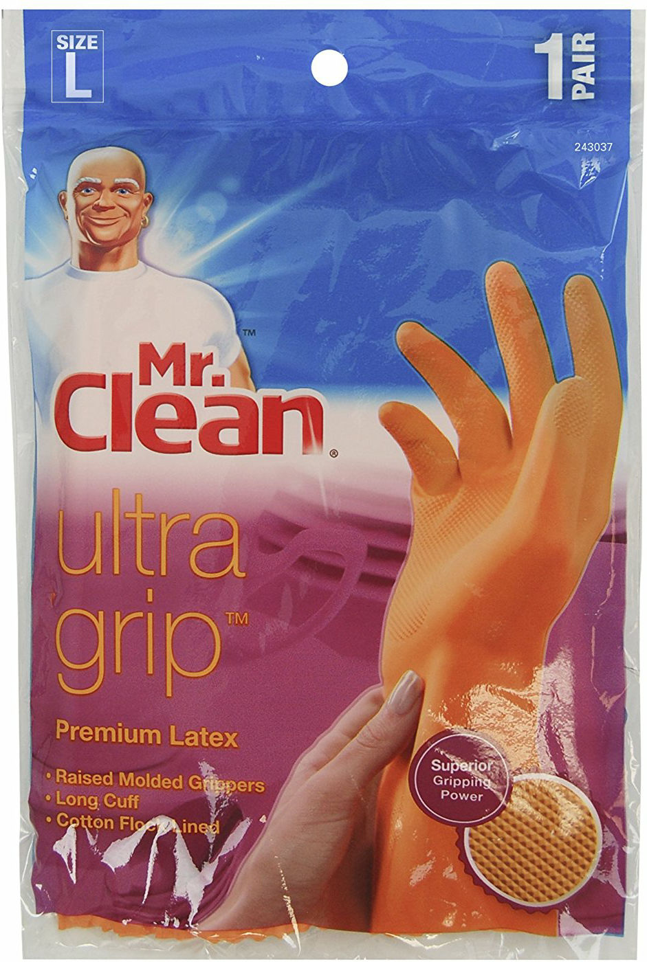 Mr. Clean Latex Gloves Large