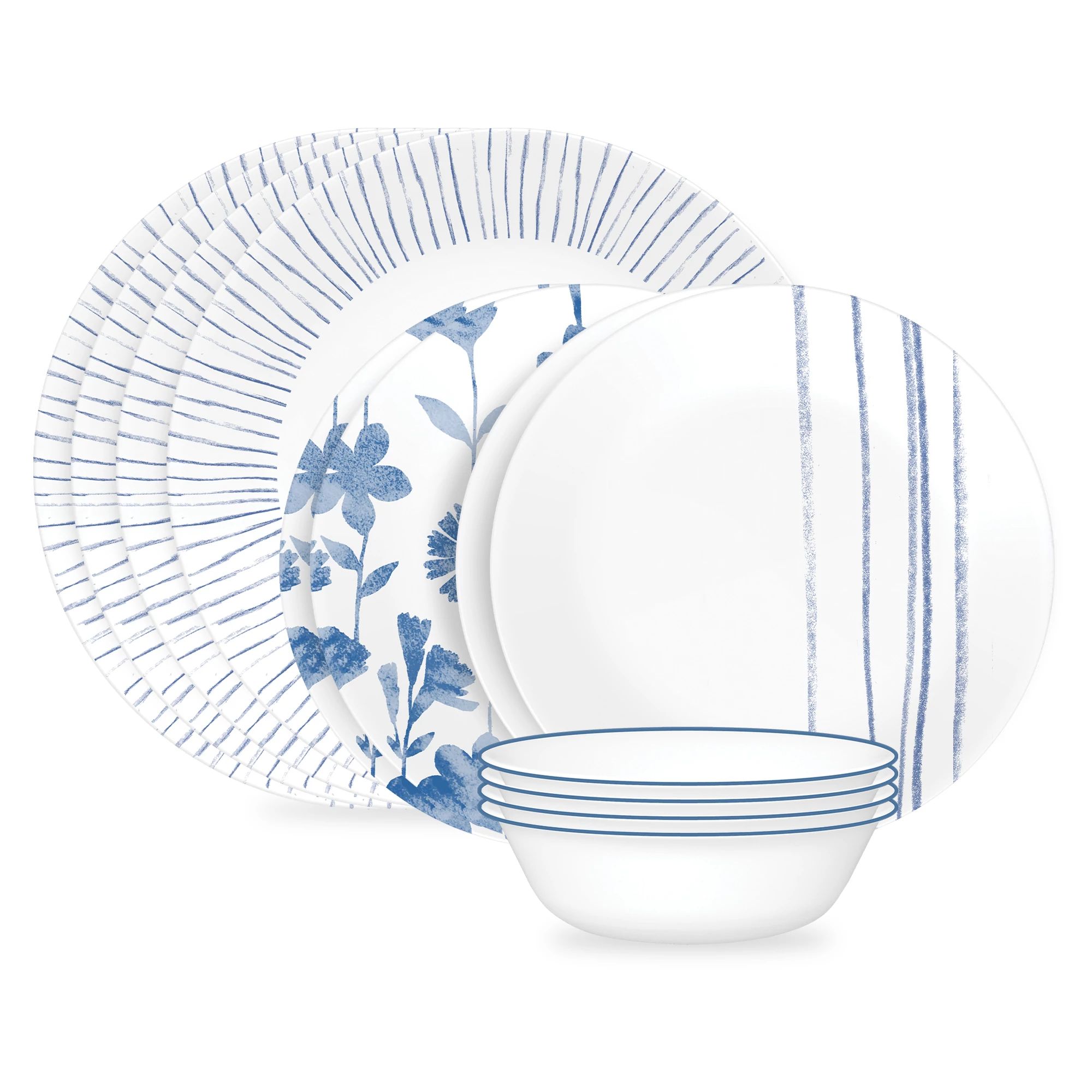 Corelle Botanical Stripes 12/4