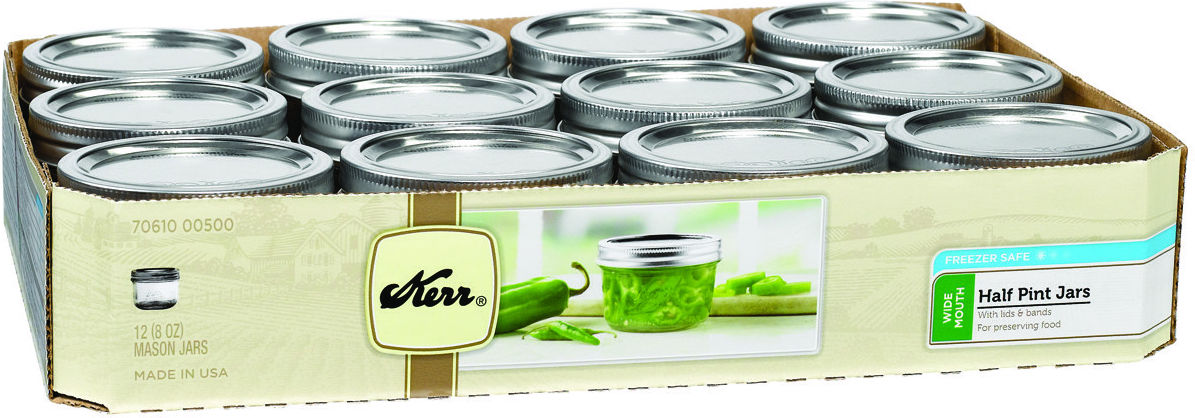 Mason Jar 8oz W/M KERR