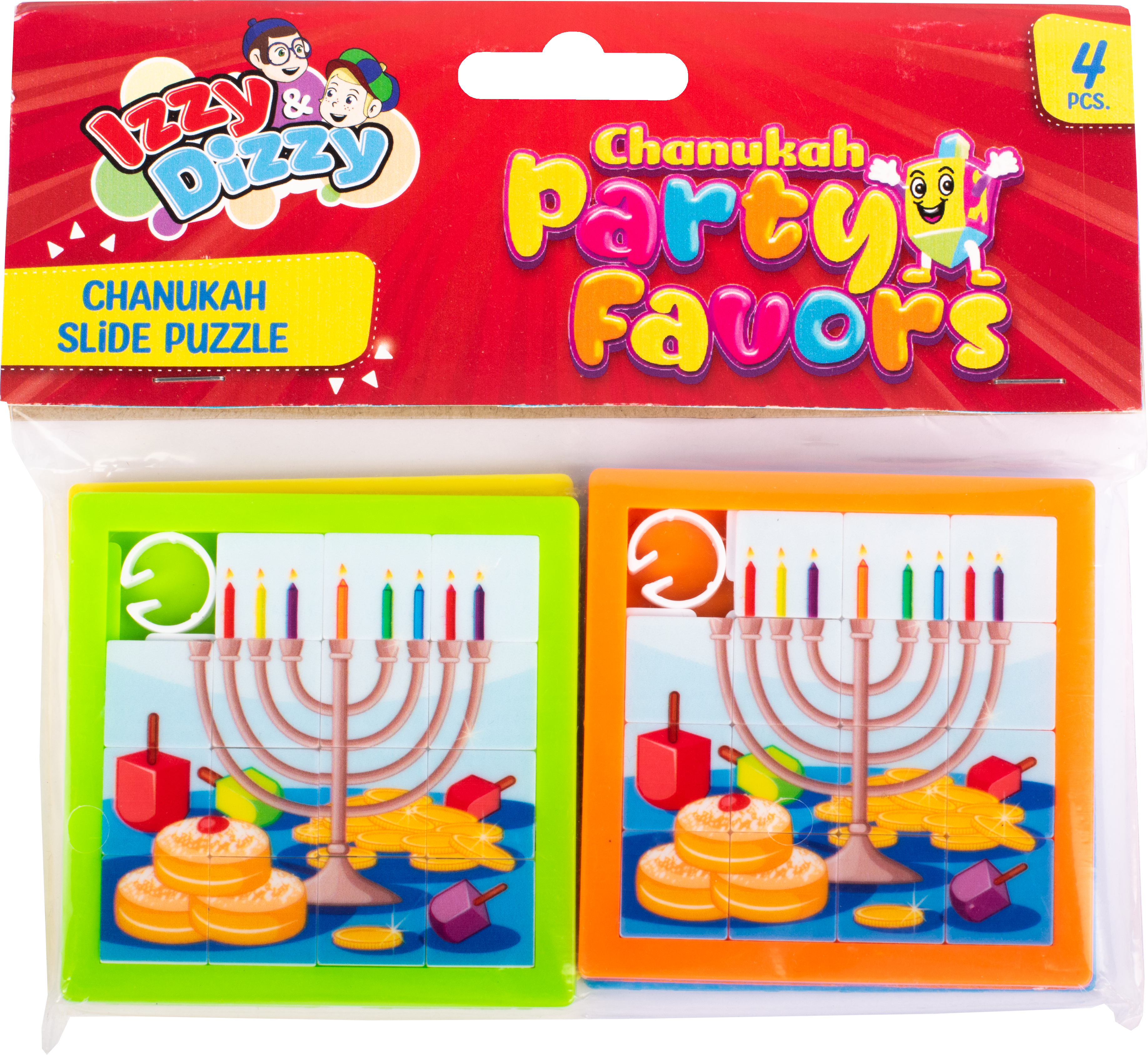 Slide Puzzles Chanukah 4ct IzD