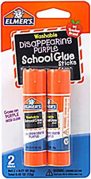 Glue Stic .21z 2ct Purple Elme
