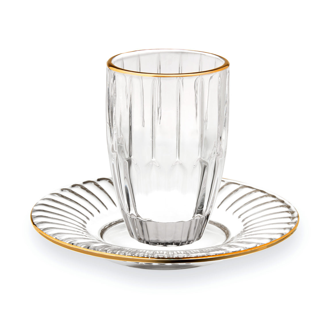 Pleat Kiddush Set GOLD 5.5oz