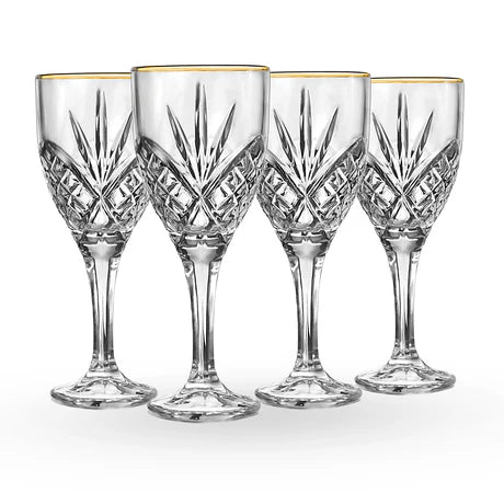 Dublin GOLD  9oz. Goblet set/4