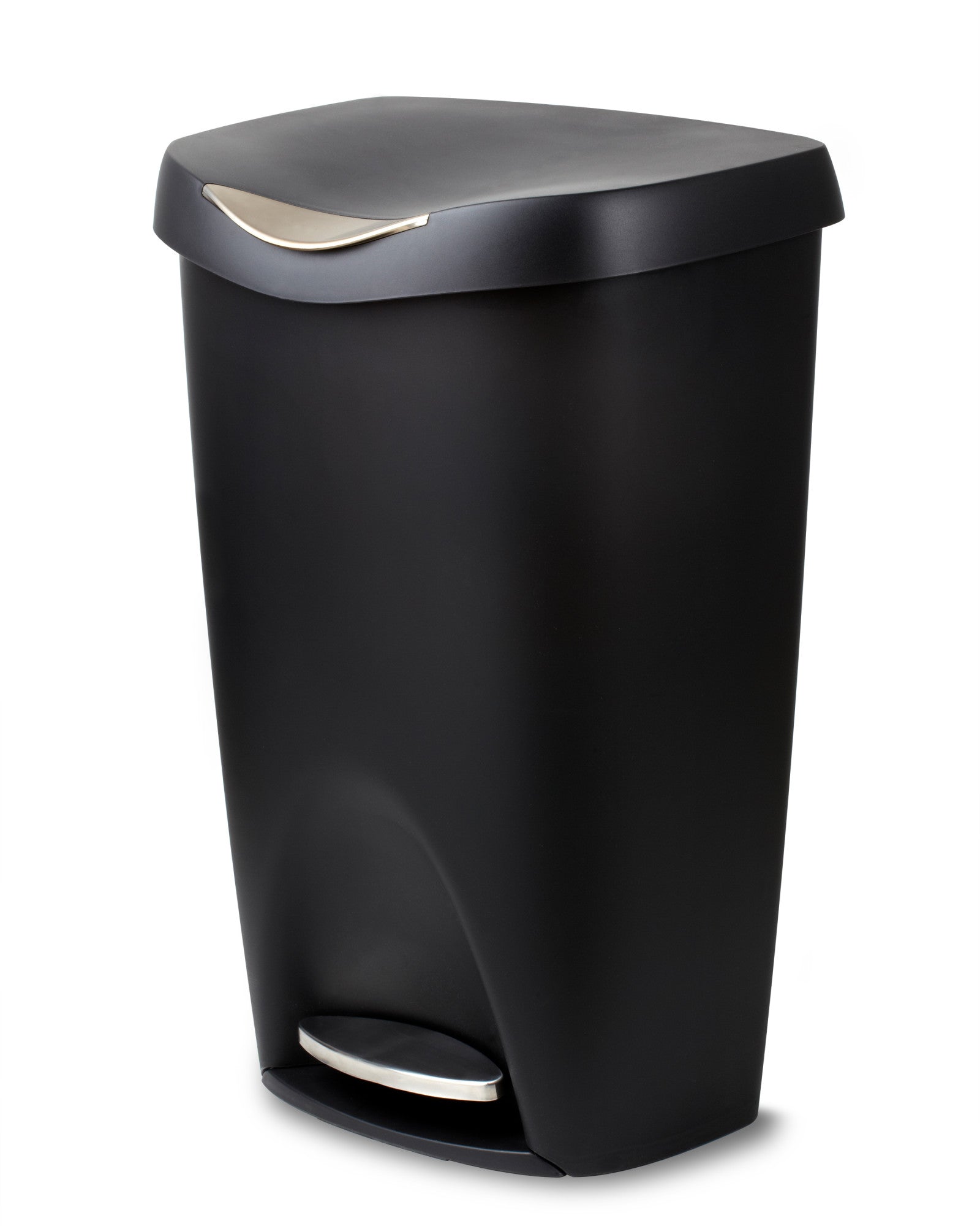 TrashCan 13gal Step BRIM BLK/N