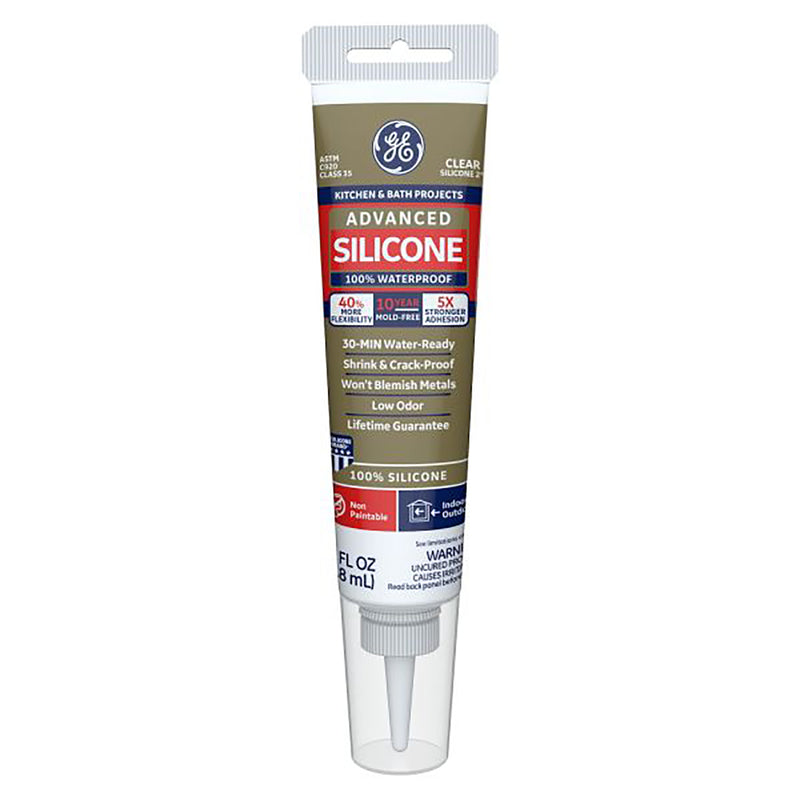 Caulk Silicon GE 2.8z Clear