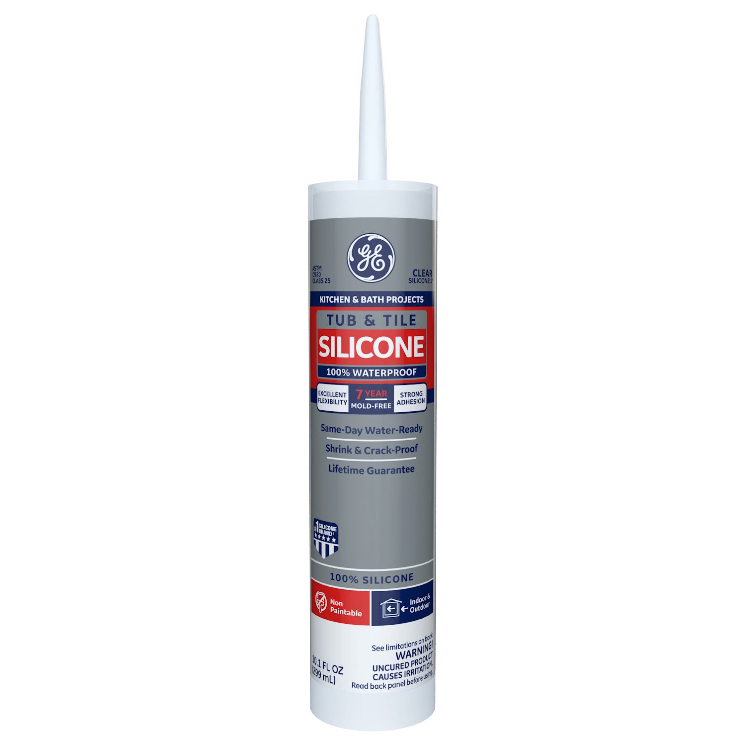Caulk Silicon 10z CLR K&B GE