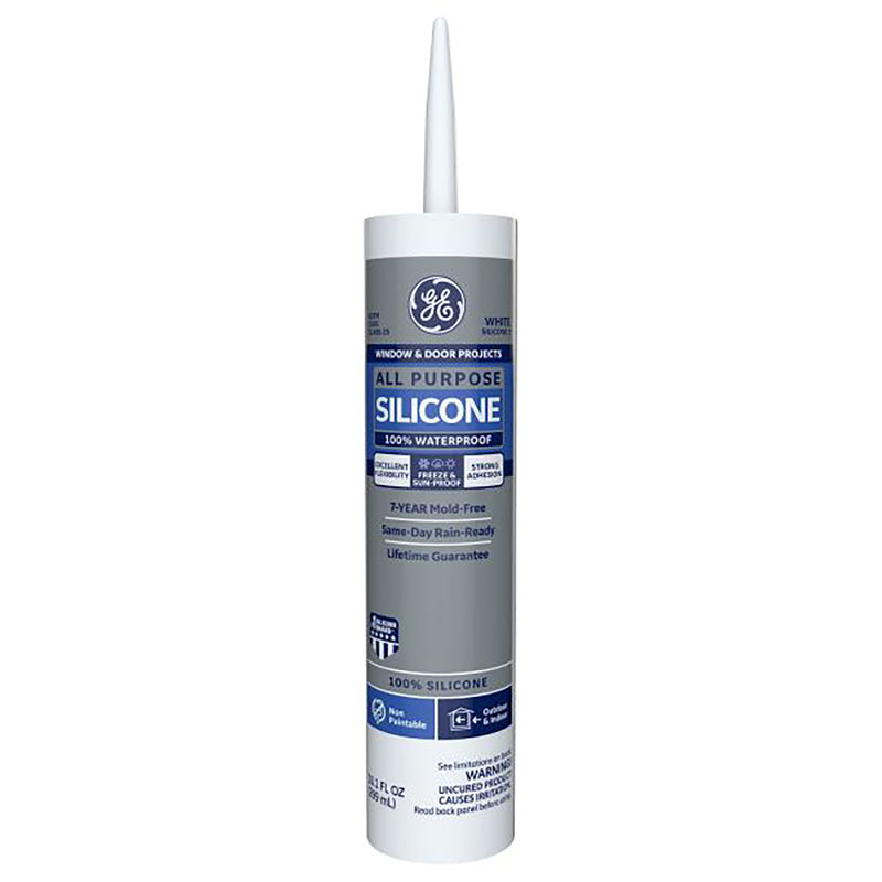 Caulk Silicon 10z WHT D&W GE