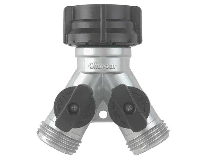 'Y' Connector w/Shut Off Metal