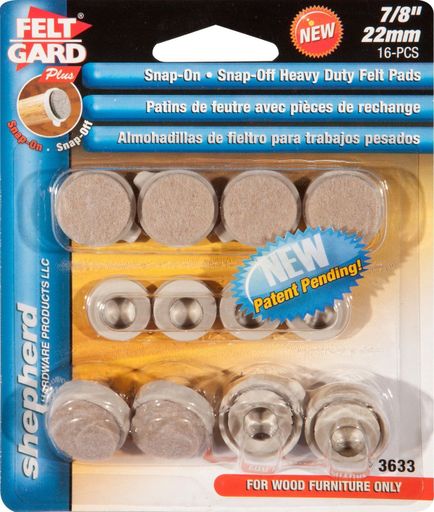 Felt Gard Snap On 7/8" Set 16c