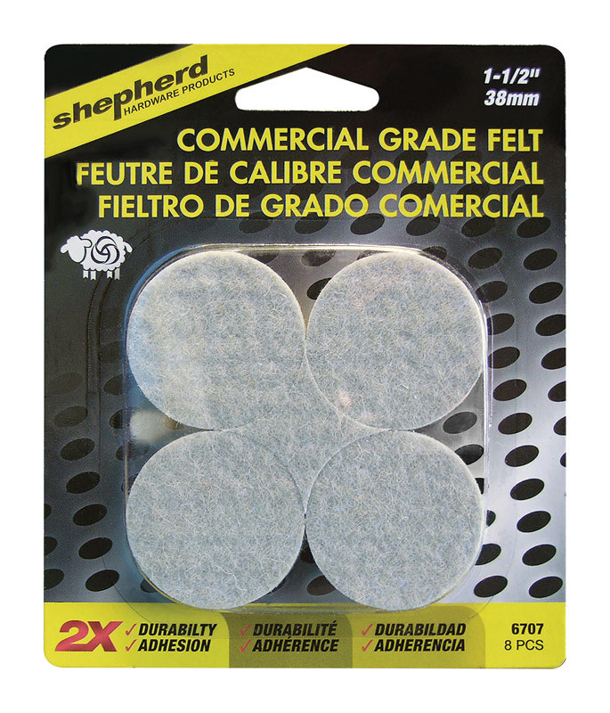 Felt Pads 1.5" Commercial 8ct