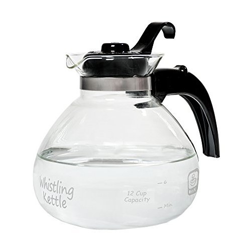 WHISTLE TEA KETTLE-GLASS-12CUP