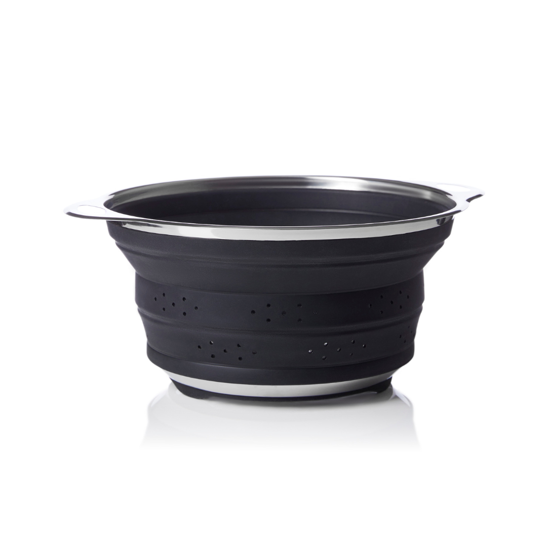 Colander Silicone/SS Black