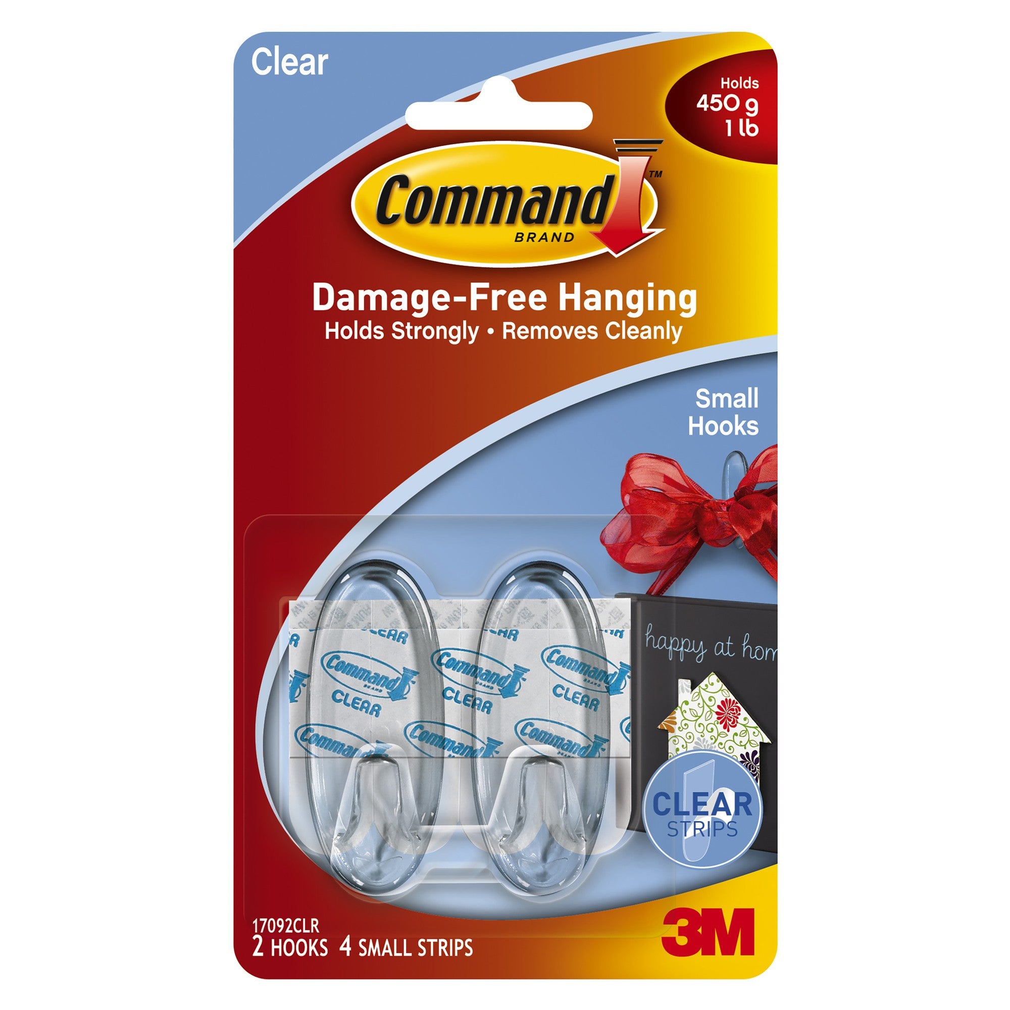 Command Clear Hook Small 2ct