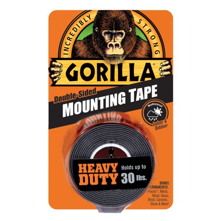 Mounting Tape 1"x5' BLK Gorila