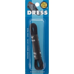 Shoelaces Black Round 30" -1pr